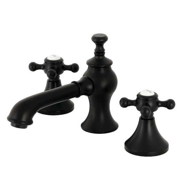 KC7060BX English Country 8" Widespread Bathroom Faucet, Matte Black